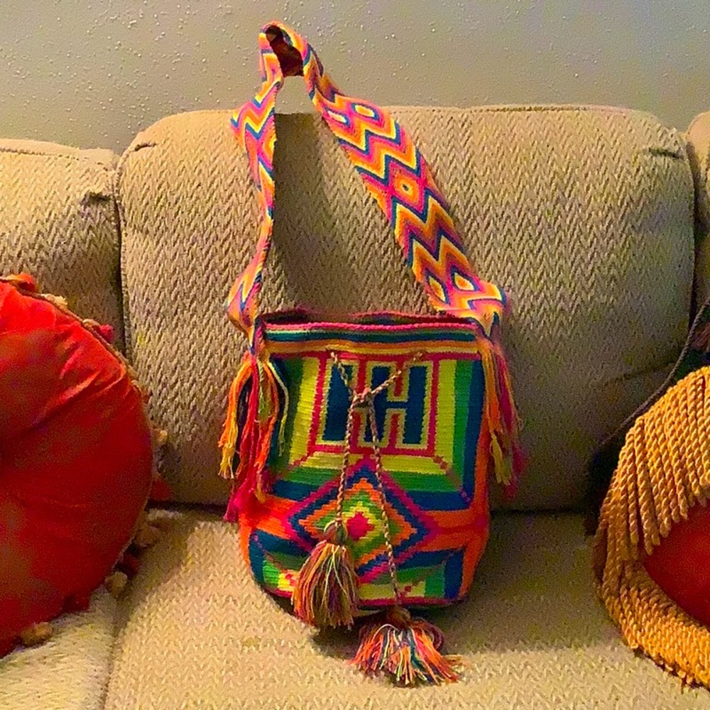 Bohemian bucket bag